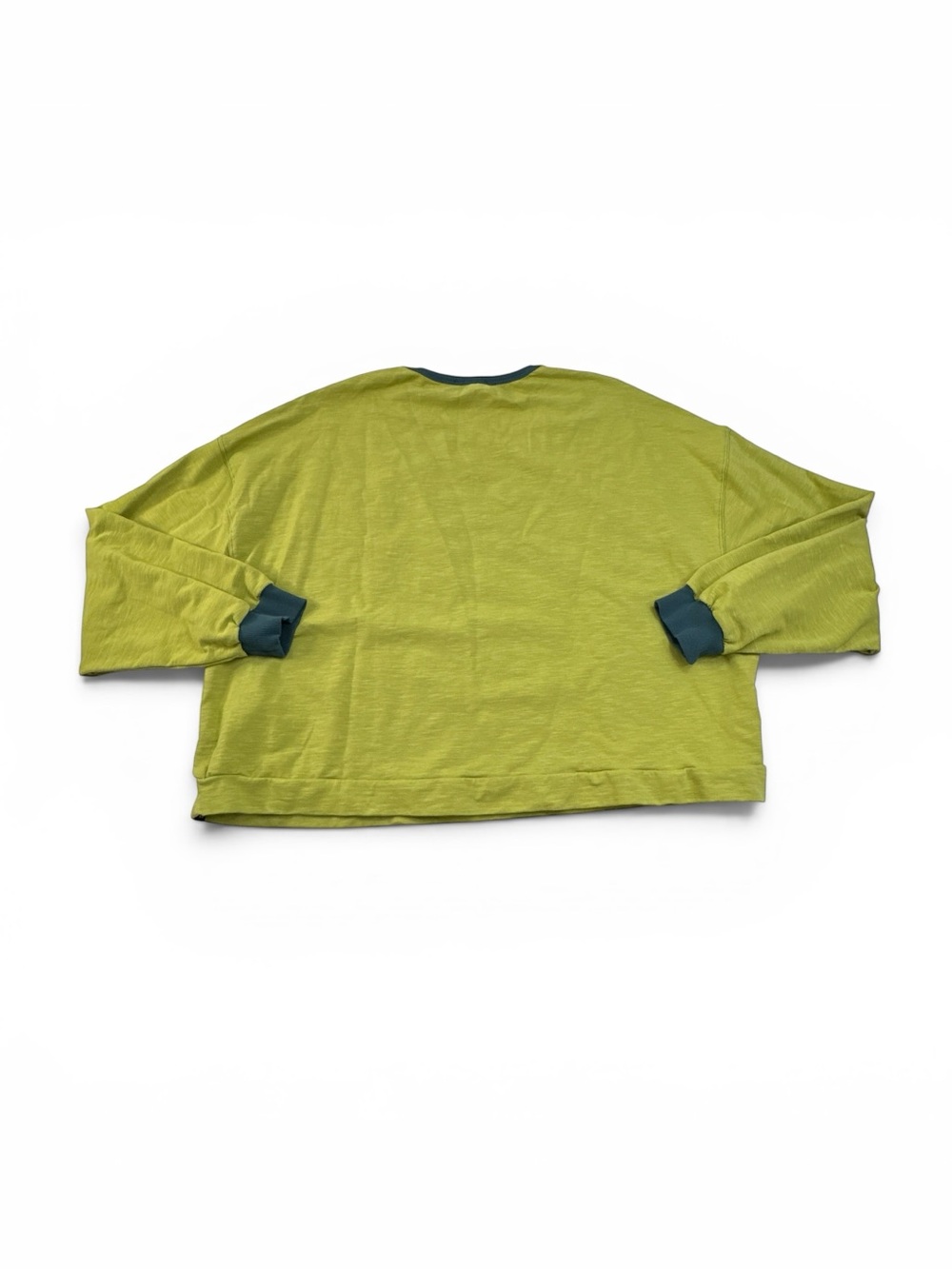 KNOWN SUPPLY Large Green Blue Organic Cotton Crew Neck Sweatshirt Longsleeve - Picture 2 of 6